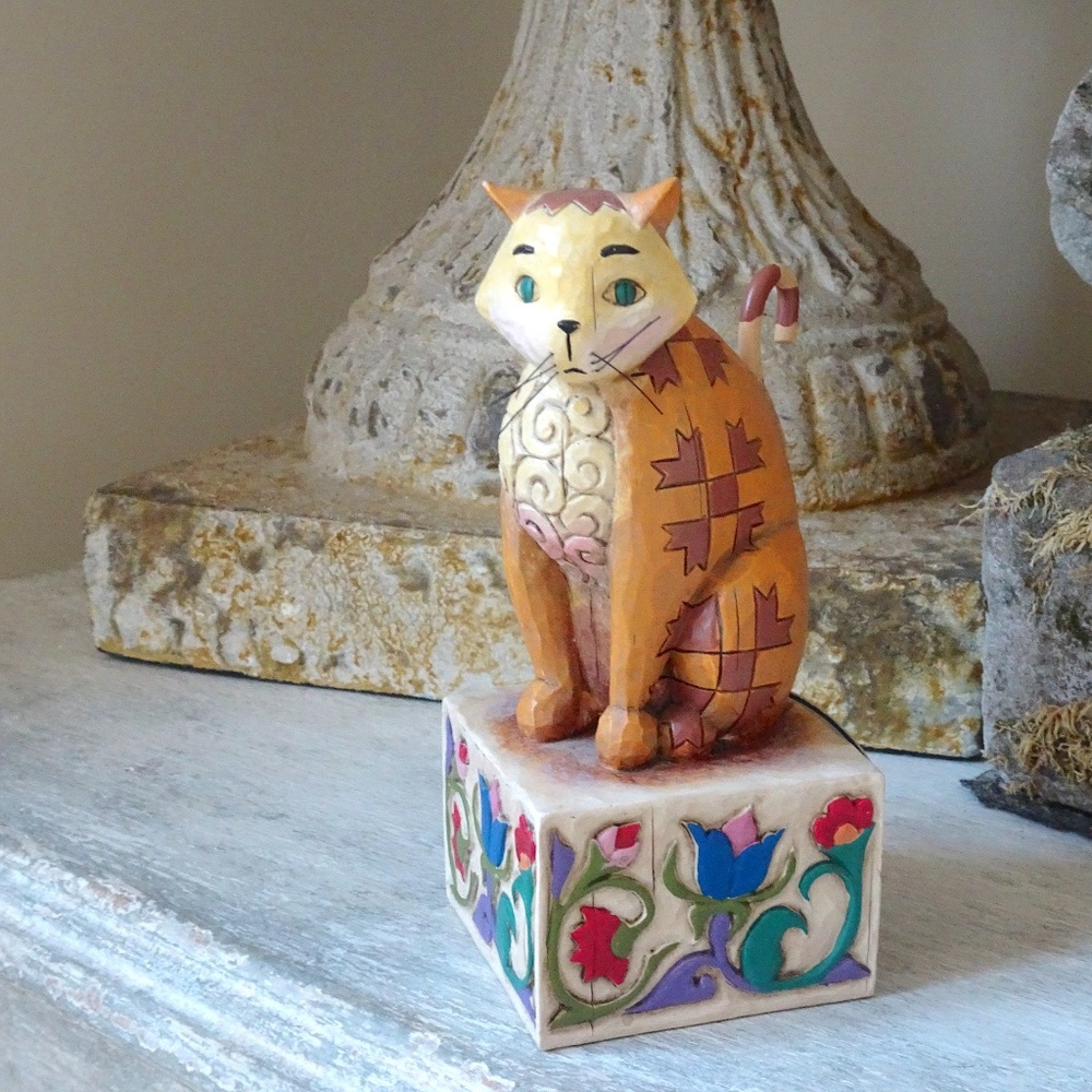 Jim Shore Heartwood Creek Jasper Cat Figurine Decor - Retired, Collectible! - Picture 9 of 10